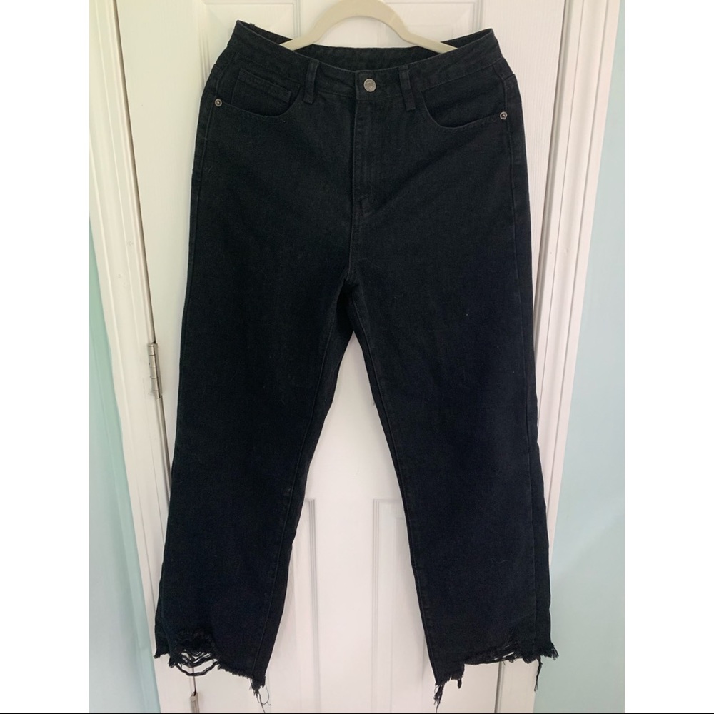 SHEIN Black wide leg jeans